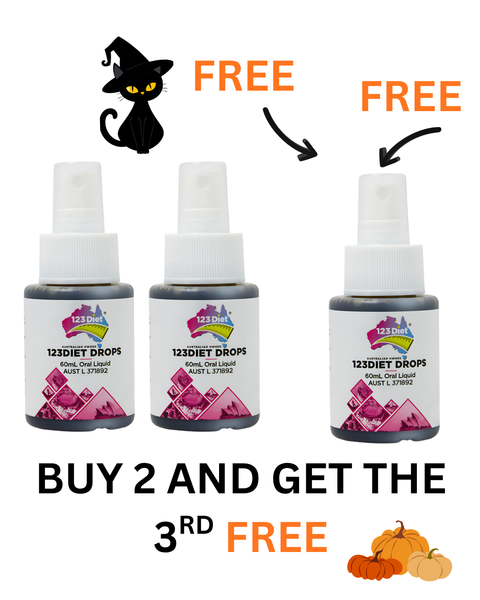 123Diet Drops BUY 2 GET THE 3RD FREE HALLOWEEN TREAT